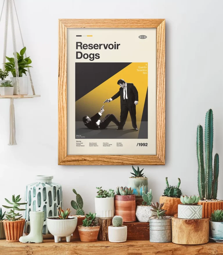 Mid-century modern Reservoir Dogs movie poster