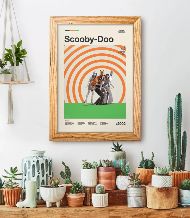 Mid-century modern Scooby-Doo movie poster