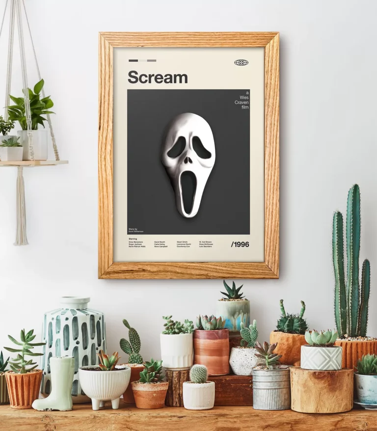 Mid-century modern Scream movie poster