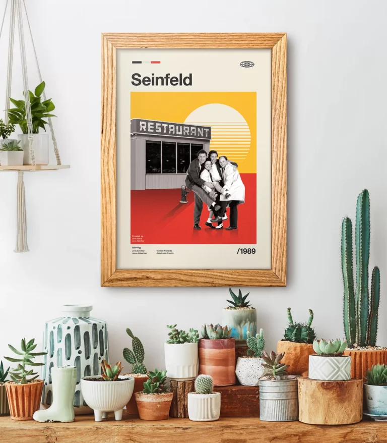 Mid-century modern Seinfeld TV series poster