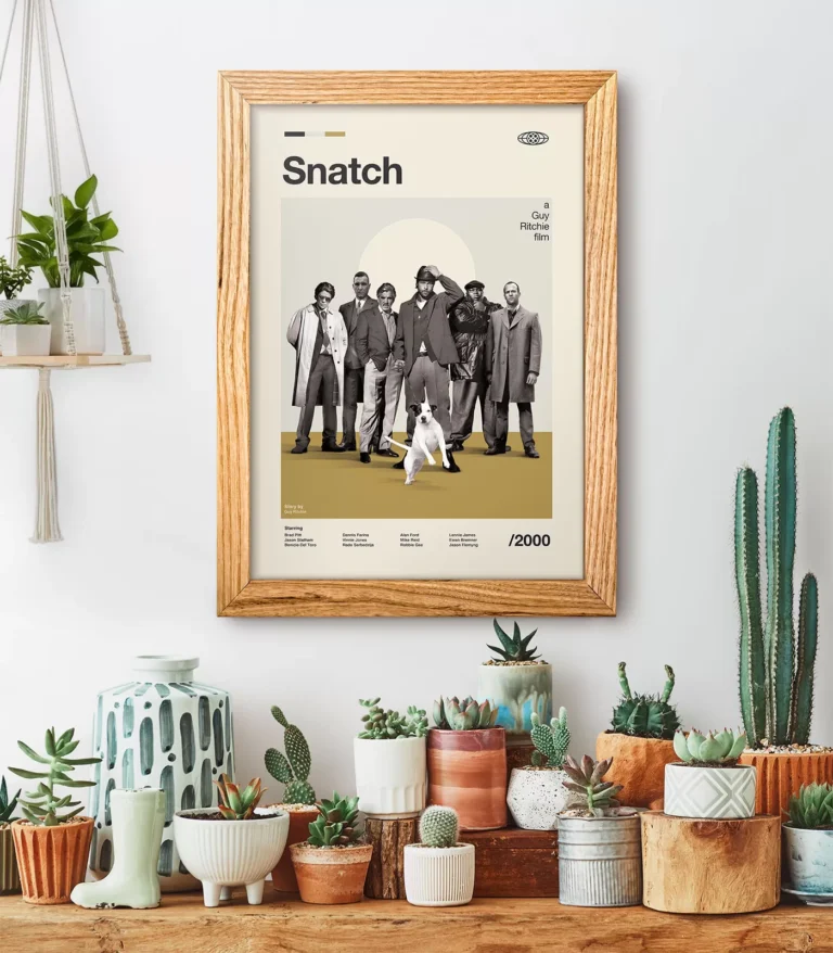 Mid-century modern Snatch movie poster