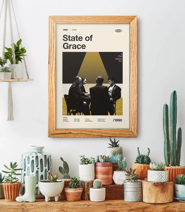 Mid-century modern State of Grace movie poster