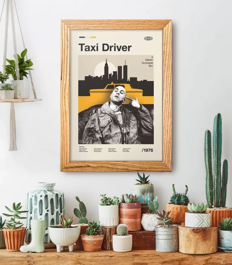 Mid-century modern Taxi Driver movie poster