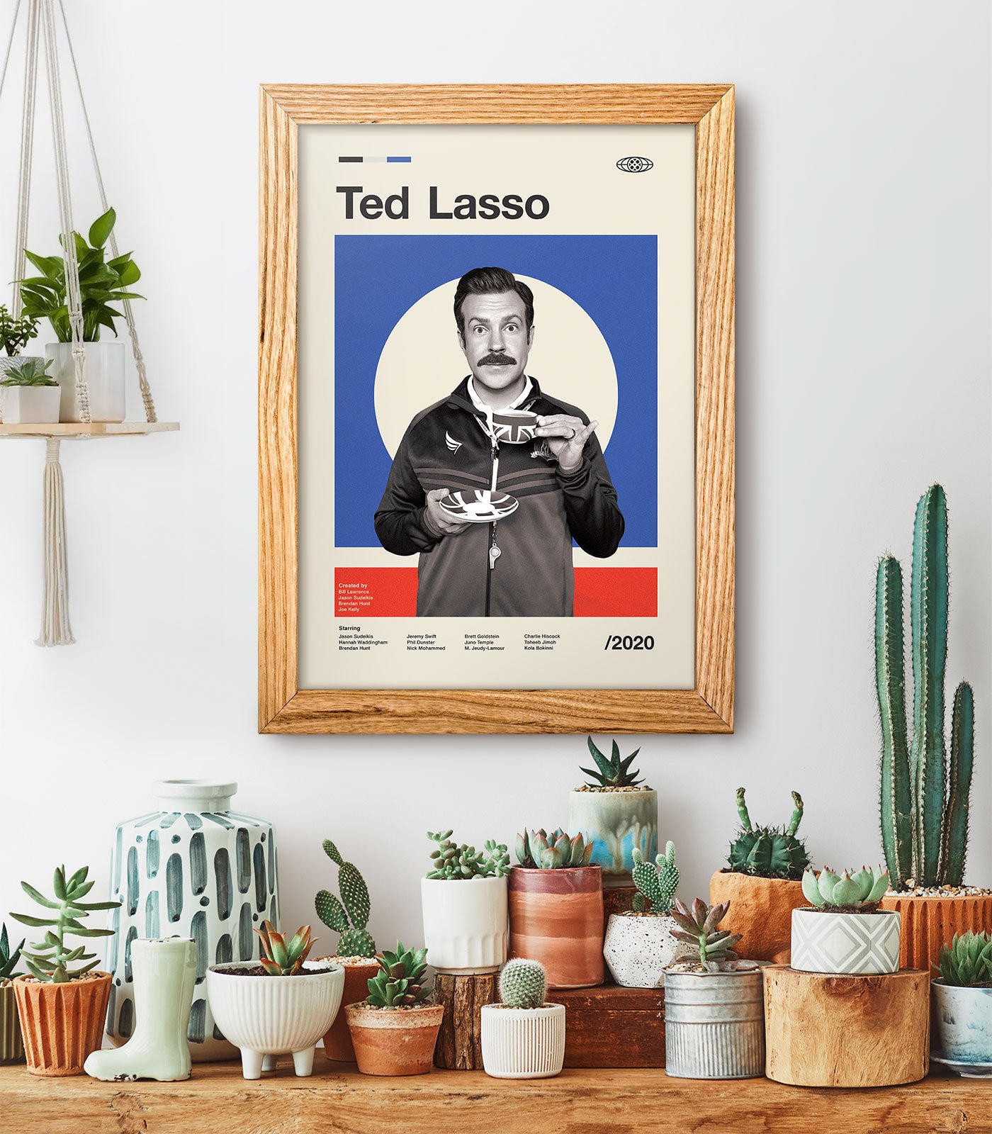 Mid Century Modern Ted Lasso Tv Series Poster Weekend Poster