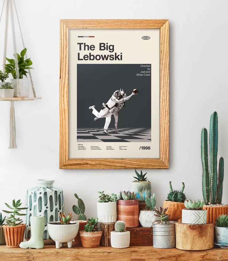 Mid-century modern The Big Lebowski movie poster