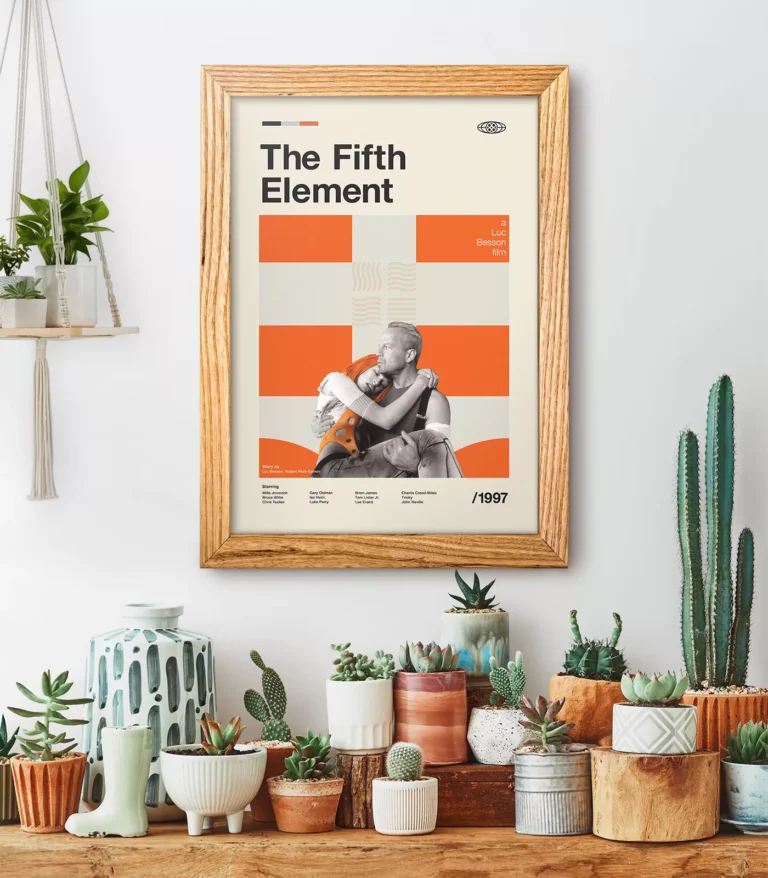 Mid-century modern The Fifth Element movie poster