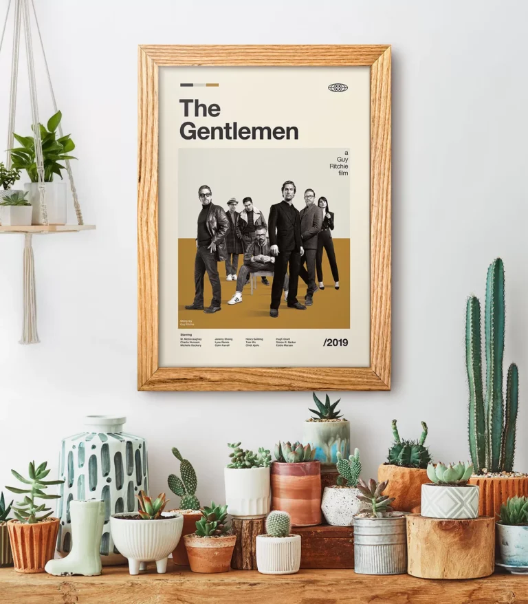 Mid-century modern The Gentlemen movie poster