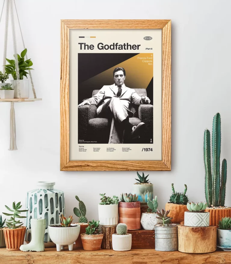 Mid-century modern The Godfather: Part II movie poster