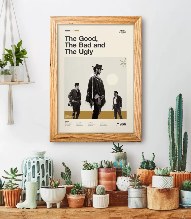 Mid-century modern The Good, The Bad and The Ugly movie poster