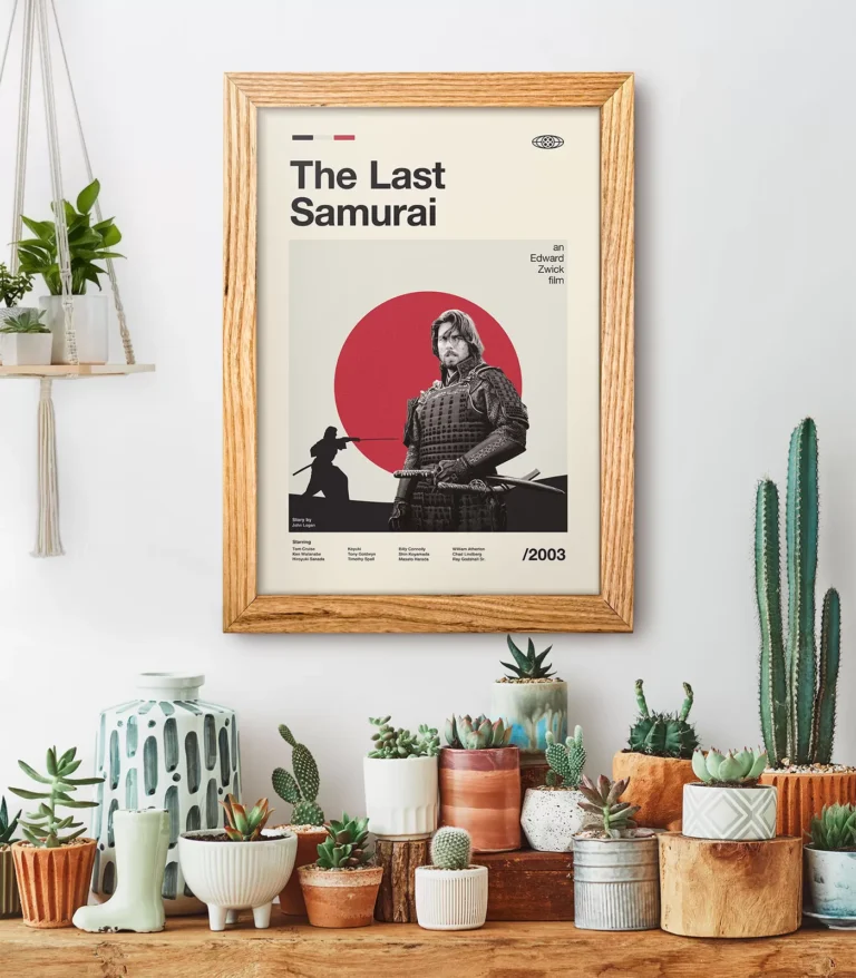 Mid-century modern The Last Samurai movie poster