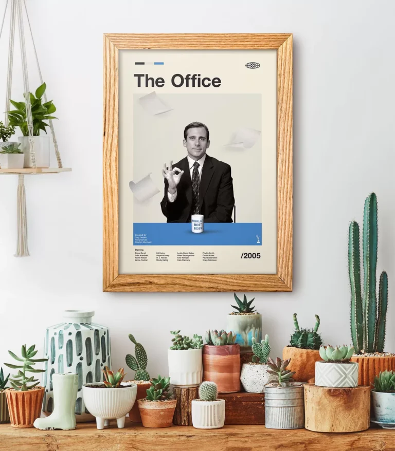 Mid-century modern The Office TV series poster