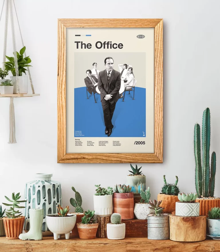 Mid-century modern The Office TV series poster