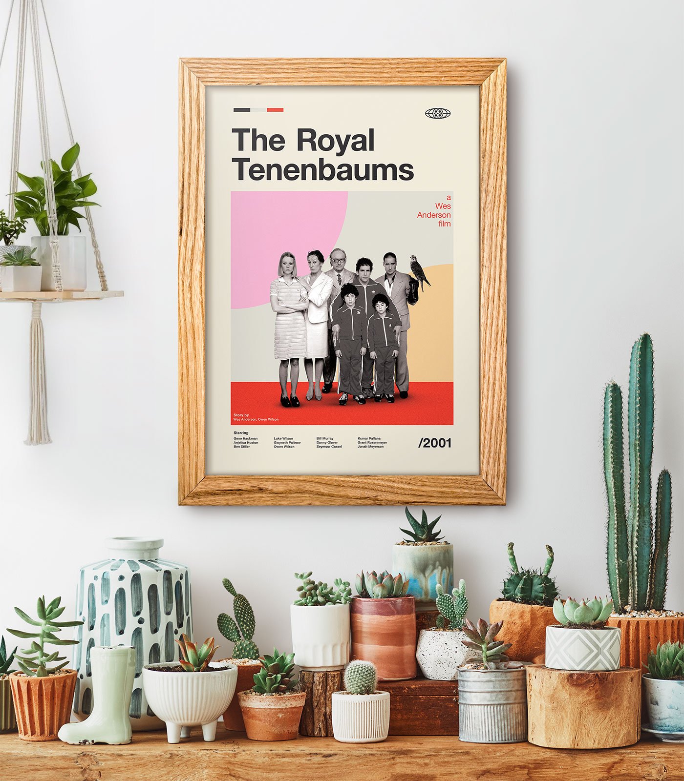 Mid-century modern The Royal Tenenbaums movie poster - Weekend Poster