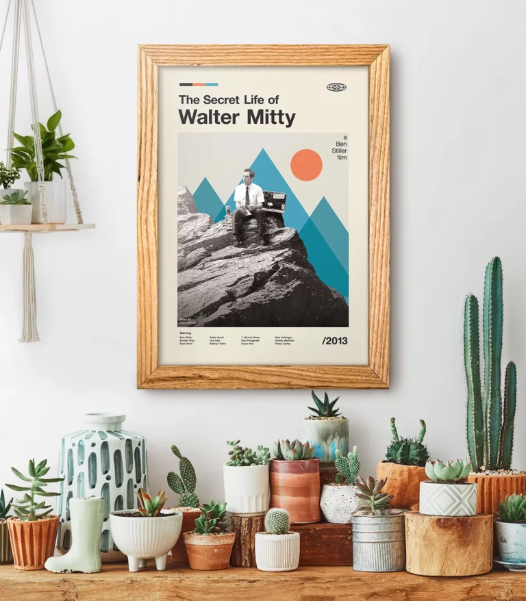 Mid-century modern The Secret Life of Walter Mitty movie poster