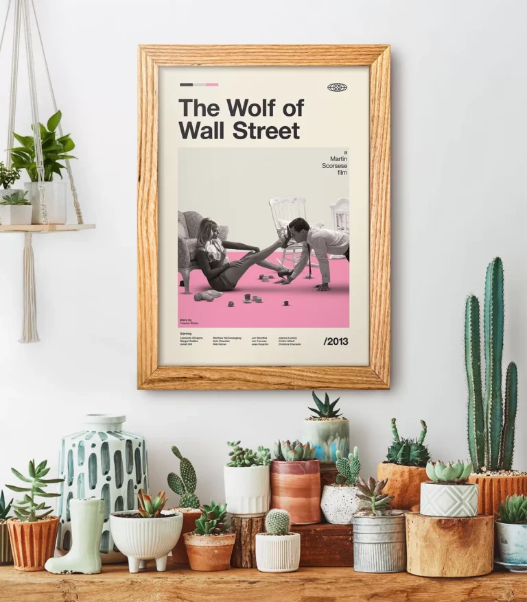 Mid-century modern The Wolf of Wall Street movie poster