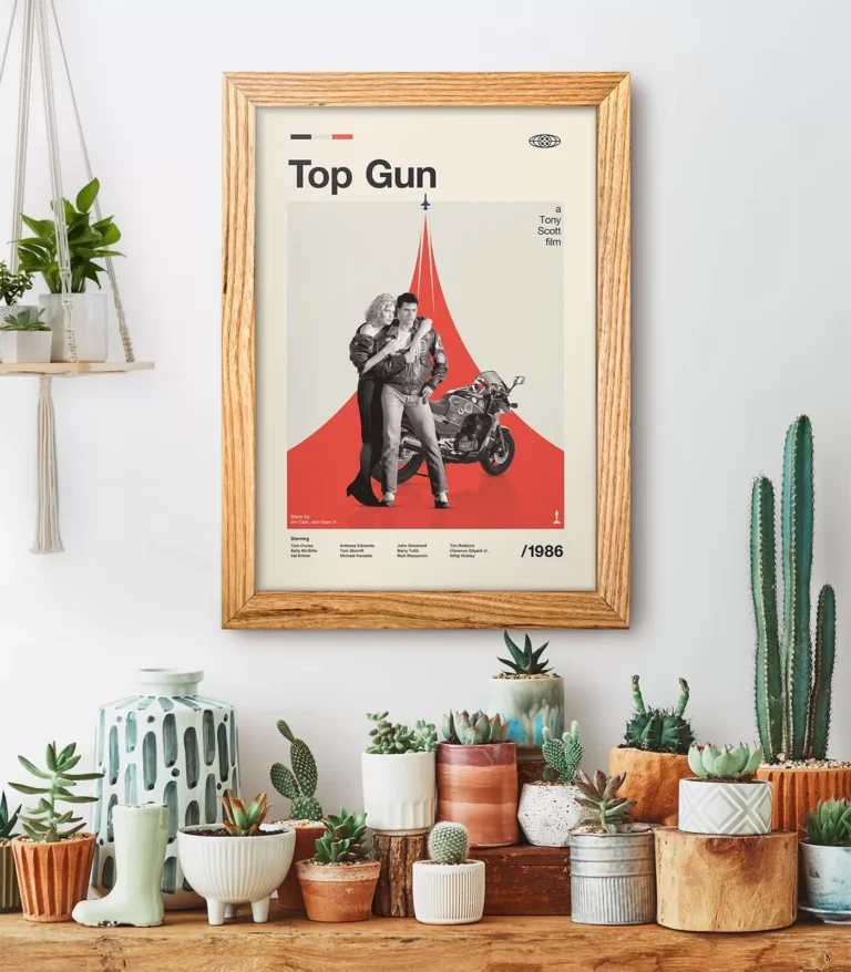 Mid-century modern Top Gun movie poster
