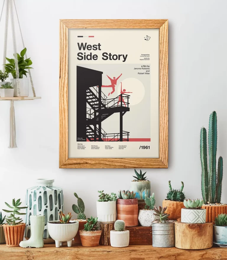 Mid-century modern West Side Story movie poster