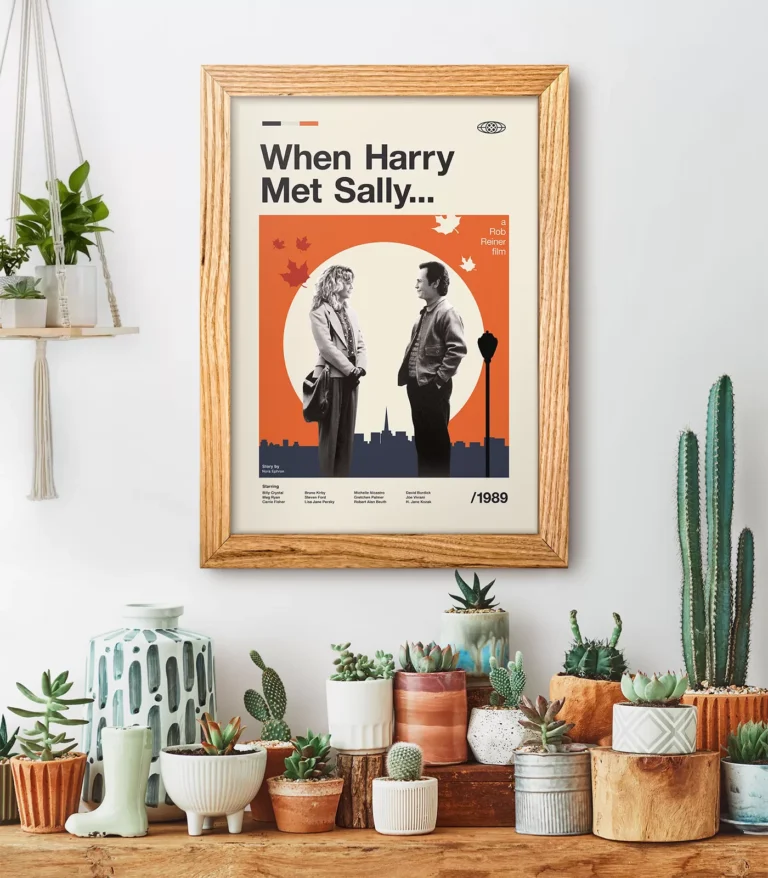 Mid-century modern When Harry Met Sally... movie poster
