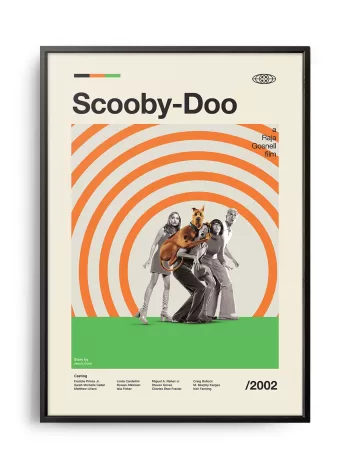 Mid-century modern Scooby-Doo movie poster