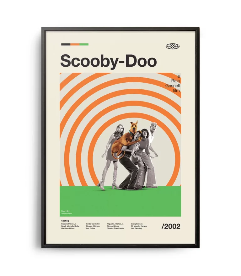 Mid-century modern Scooby-Doo movie poster