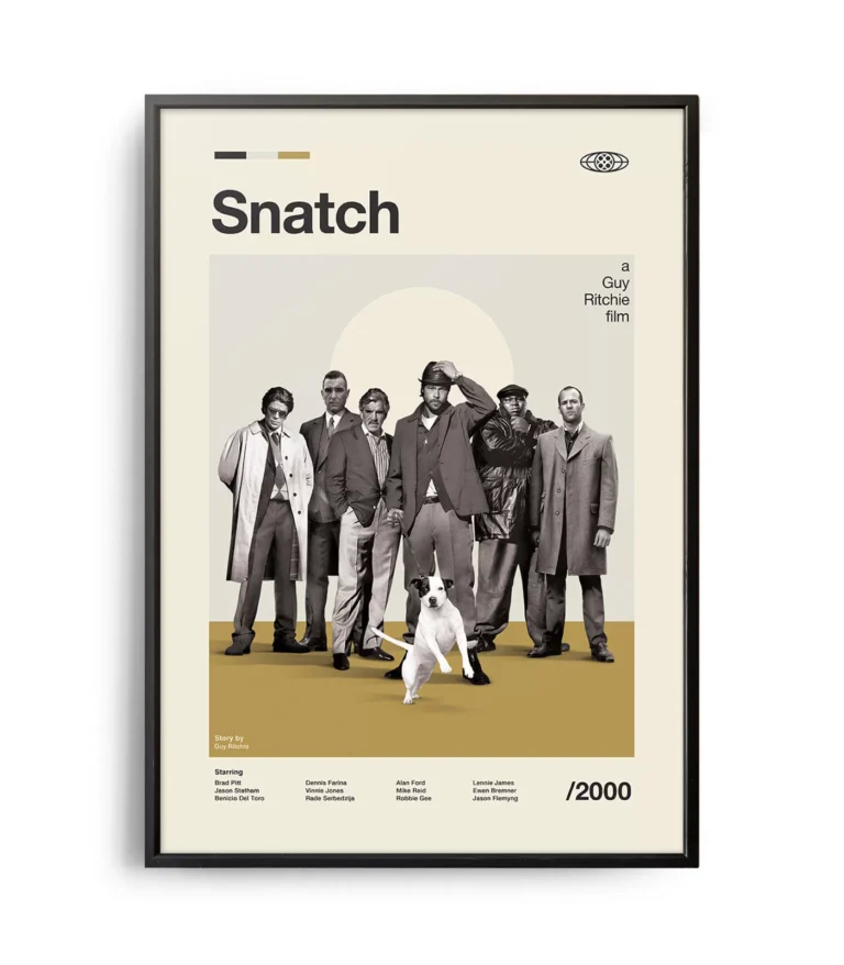 Mid-century modern Snatch movie poster