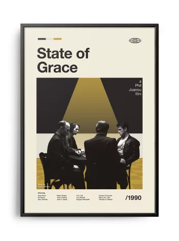 Mid-century modern State of Grace movie poster