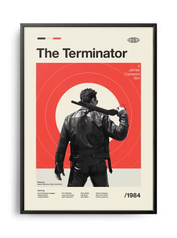 Mid-century modern The Terminator movie poster
