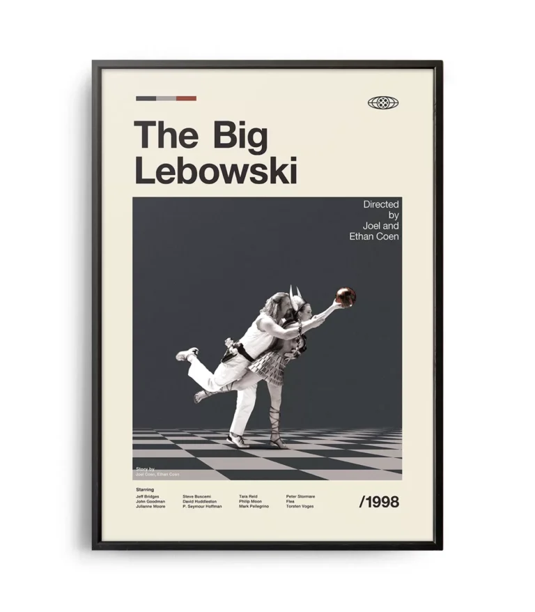Mid-century modern The Big Lebowski movie poster