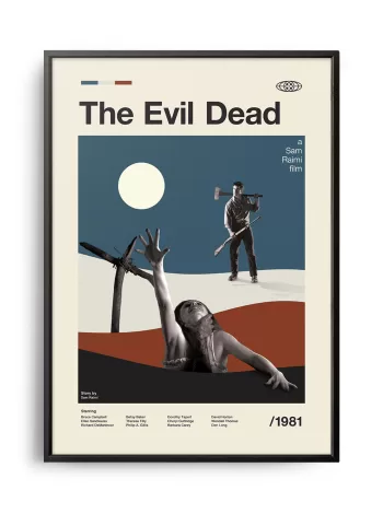 Mid-century modern The Evil Dead movie poster