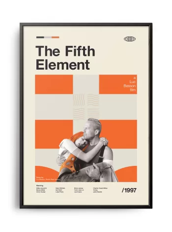 Mid-century modern The Fifth Element movie poster