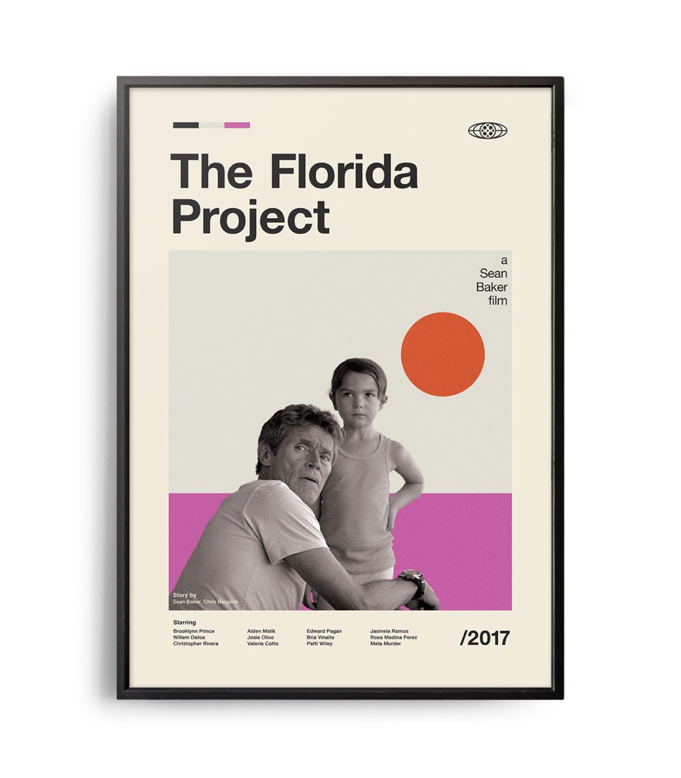 Mid Century Modern The Florida Project Movie Poster Weekend Poster