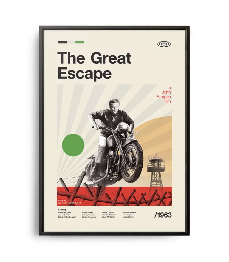 Mid-century modern The Great Escape movie poster