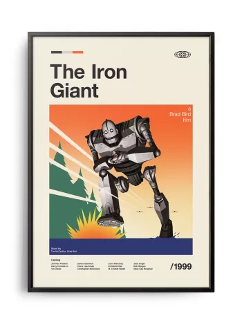 Mid-century modern The Iron Giant movie poster