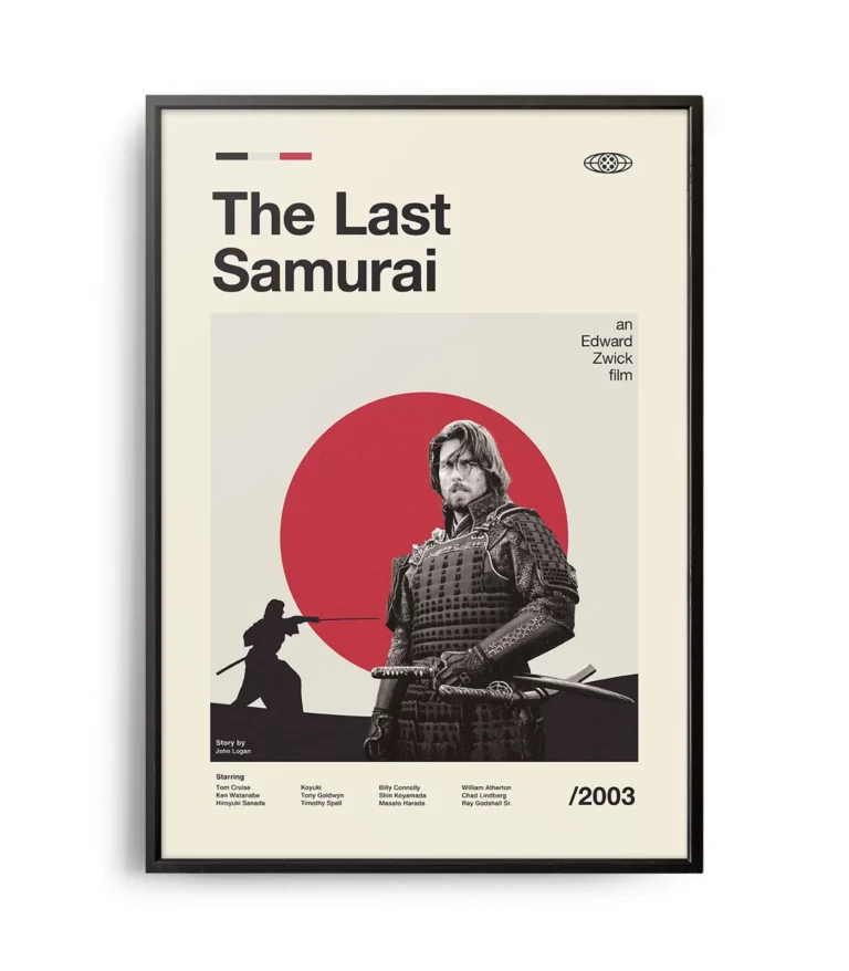Mid-century modern The Last Samurai movie poster