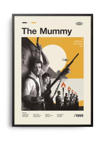 Mid-century modern The Mummy movie poster