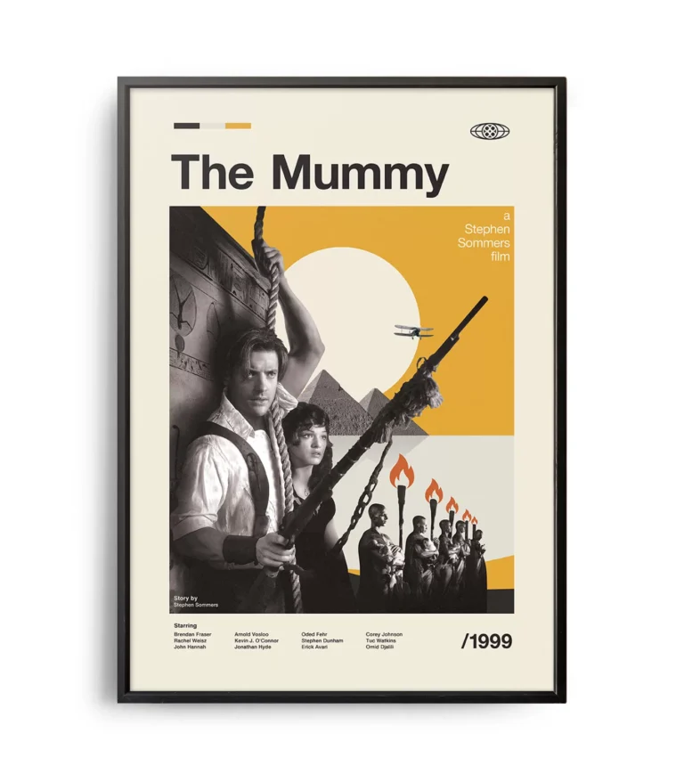 Mid-century modern The Mummy movie poster