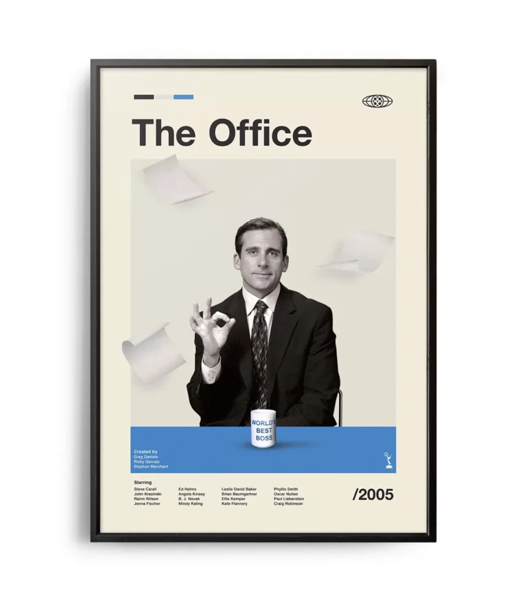 Mid-century modern The Office TV series poster