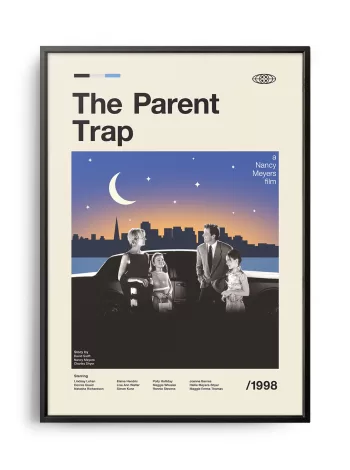 Mid-century modern The Parent Trap movie poster