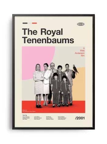 Mid-century modern The Royal Tenenbaums movie poster