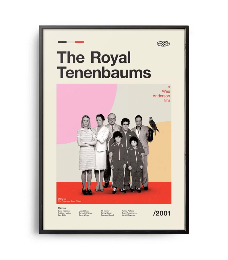 Mid-century modern The Royal Tenenbaums movie poster