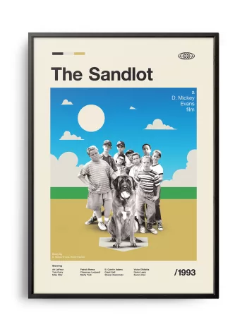 Mid-century modern The Sandlot movie poster
