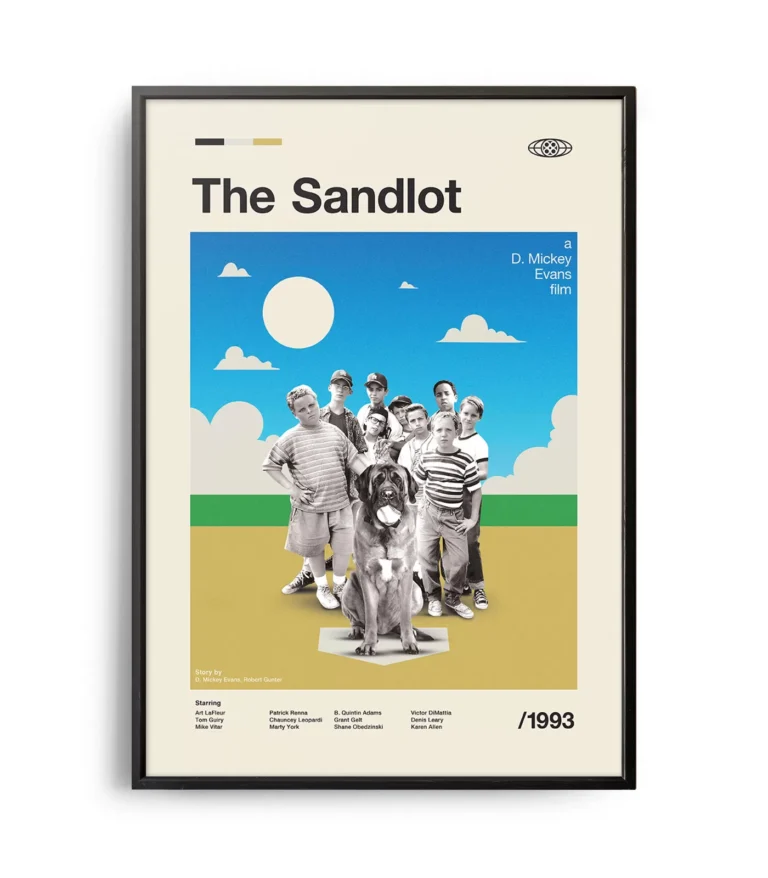 Mid-century modern The Sandlot movie poster