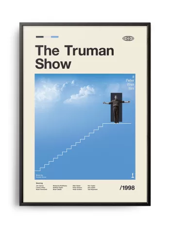 Mid-century modern The Truman Show movie poster