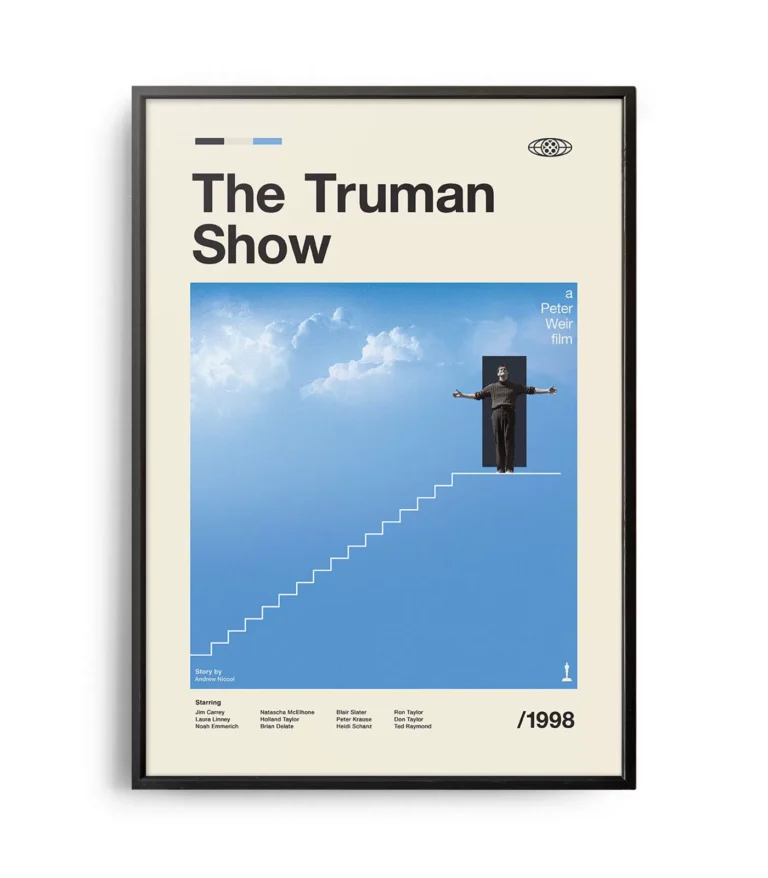 Mid-century modern The Truman Show movie poster