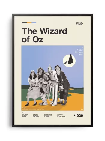 Mid-century modern The Wizard of Oz movie poster
