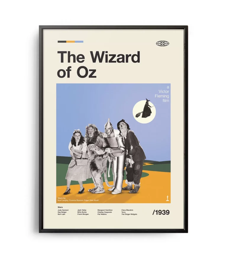 Mid-century modern The Wizard of Oz movie poster