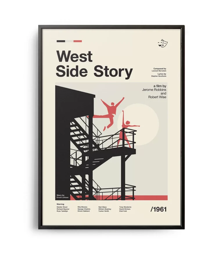 Mid-century modern West Side Story movie poster