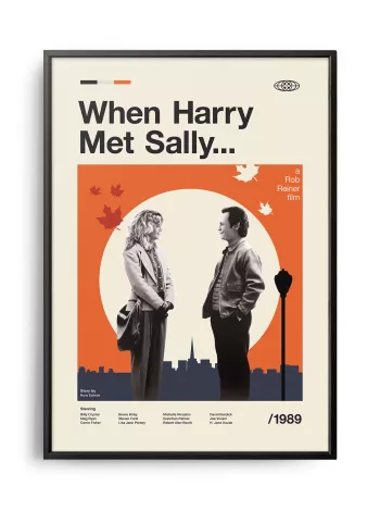 Mid-century modern When Harry Met Sally... movie poster