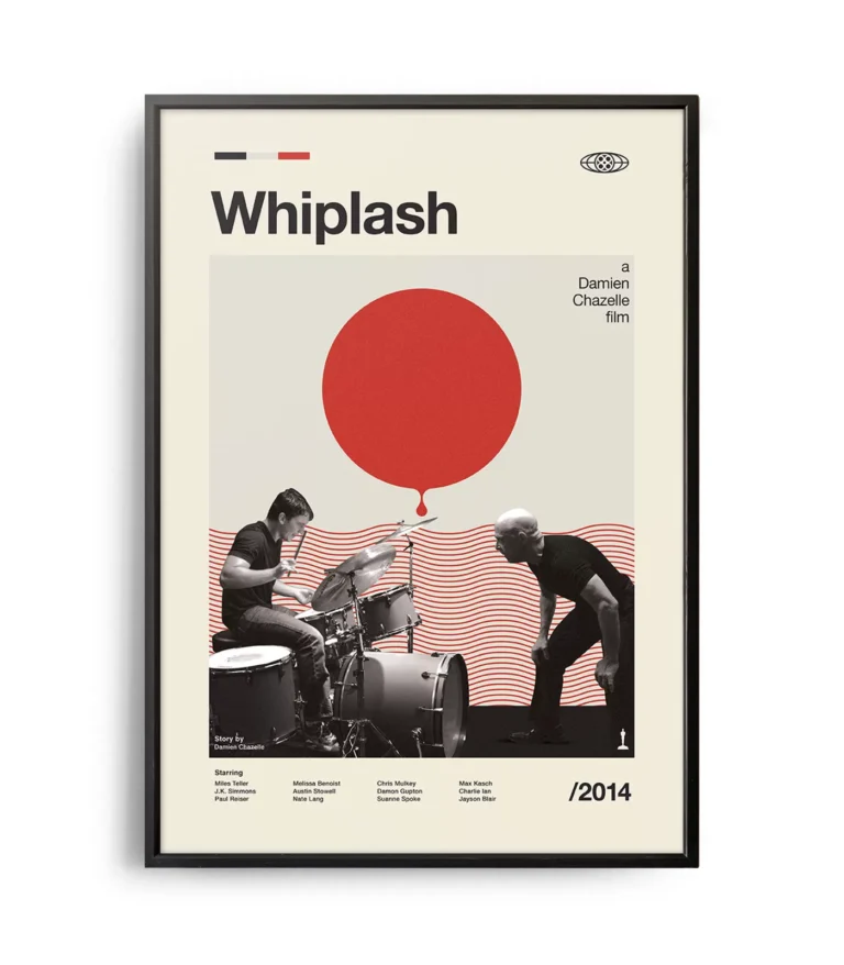 Mid-century modern Whiplash movie poster