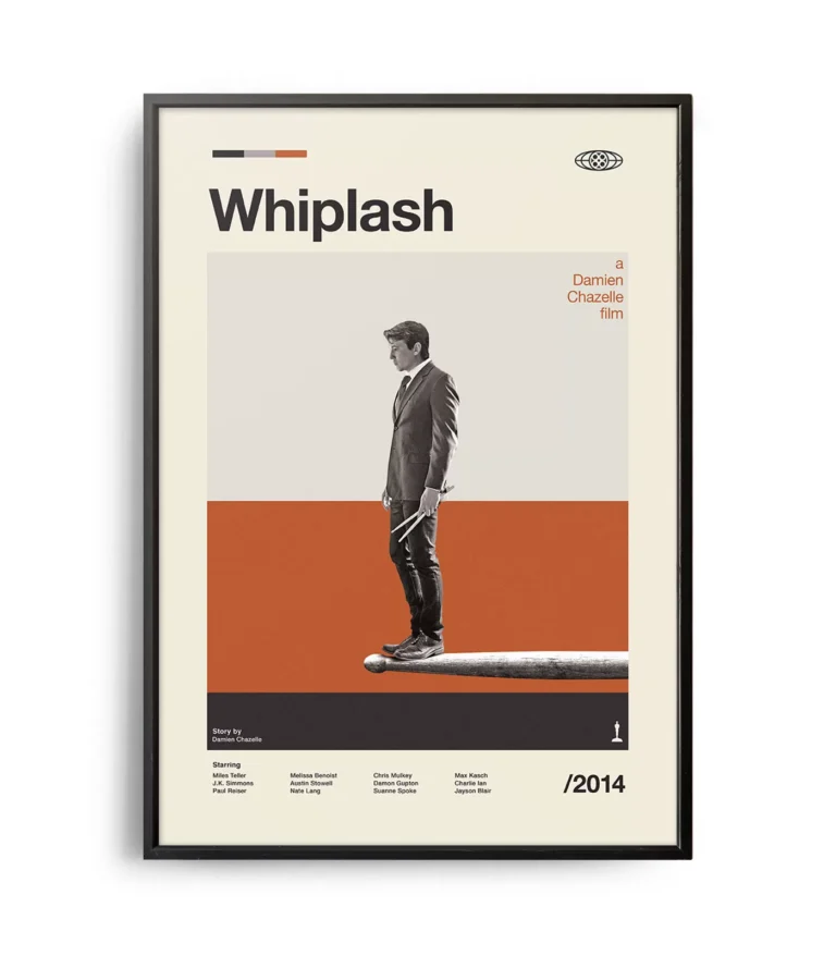 Mid-century modern Whiplash movie poster